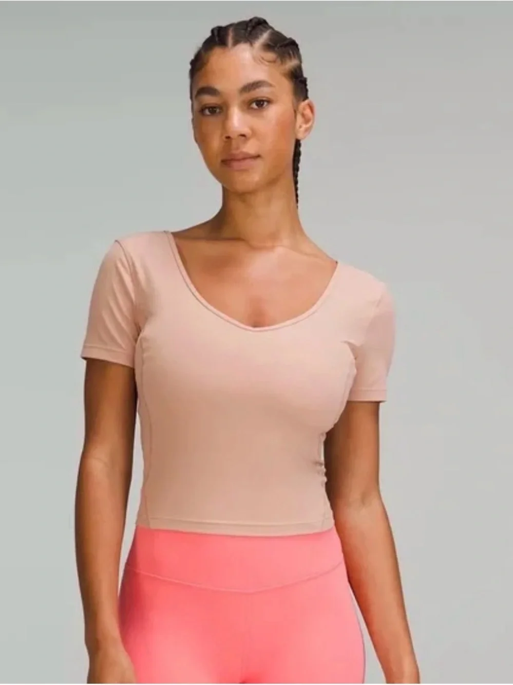 lululemon athletica Align Short Sleeve Scoop Top - Blush Pink Beige